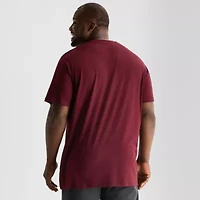 St. John's Bay Super Soft Mens Easy-on + Easy-off Crew Neck Short Sleeve Adaptive Big and Tall T-Shirt