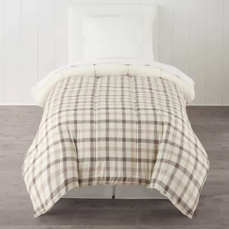 Home Expressions Plush Ultra Soft Down Alternative Reversible Comforter