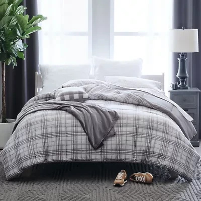 Home Expressions Plush Ultra Soft Down Alternative Reversible Comforter
