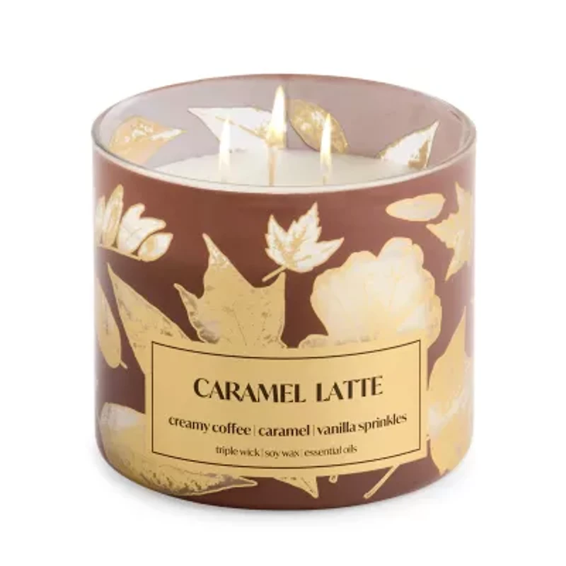 Distant Lands Caramel Latte 3-Wick Scented Jar Candle