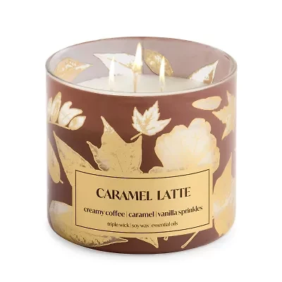 Distant Lands Caramel Latte 3-Wick Scented Jar Candle