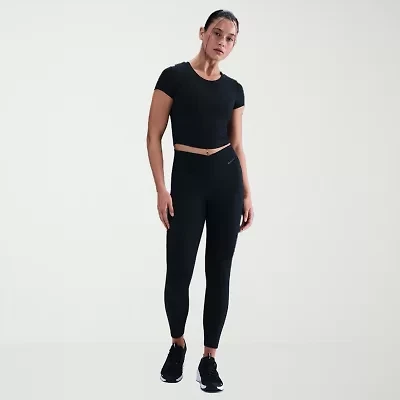 Nike Dri-Fit Womens Quick Dry High Rise Knit 7/8 Ankle Legging