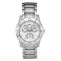 Relic® Beth Womens Crystal-Accent Silver-Tone Multifunction Watch ZR15680