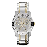 Relic® Beth Womens Crystal-Accent Two-Tone Multifunction Watch ZR15669