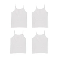 Hanes Ultimate EcoSmart Little & Big Girls 4 Pack Square Neck Camisole