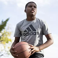 adidas Big Kid Boys Crew Neck Short Sleeve Regular Fit Graphic T-Shirt
