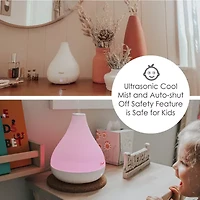 Crane 2-In-1 Personal 0.35 Gallon Ultrasonic Cool Mist Humidifier & Aroma Diffuser