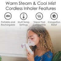 Crane Cordless Rechargeable Warm and Cool Mist Inhaler