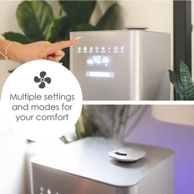 Crane 1.2 Gallon Ultrasonic Warm & Cool Mist Humidifier w/ Remote
