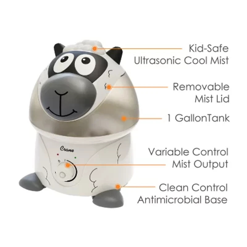 Crane 1 Gallon Ultrasonic Cool Mist Humidifier - Sheep