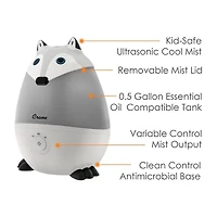 Crane Mini 0.5 Gallon Ultrasonic Cool Mist Humidifier - Fox