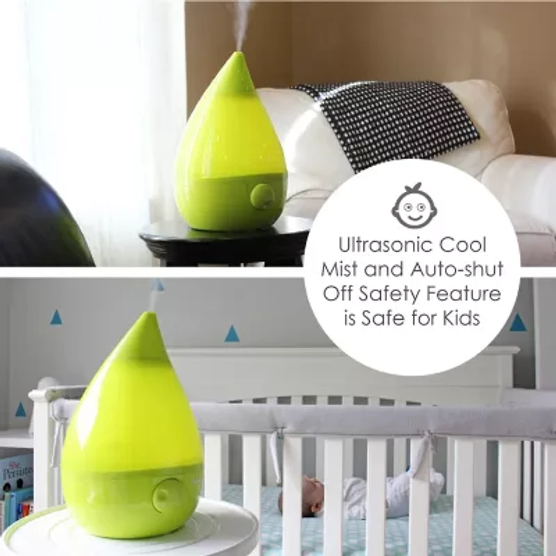 Crane Drop 1 Gallon Ultrasonic Cool Mist Humidifier - Green