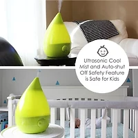 Crane Drop 1 Gallon Ultrasonic Cool Mist Humidifier - Green