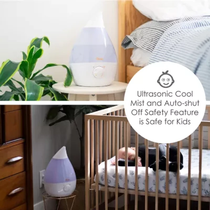 Crane Drop 1 Gallon Ultrasonic Cool Mist Humidifier