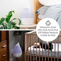 Crane Drop 1 Gallon Ultrasonic Cool Mist Humidifier