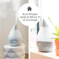 Crane Drop 1 Gallon Ultrasonic Cool Mist Humidifier
