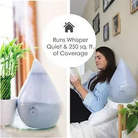 Crane Droplet 0.5 Gallon Ultrasonic Cool Mist Humidifier