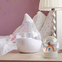 Crane Droplet 0.5 Gallon Ultrasonic Cool Mist Humidifier - Clear/White
