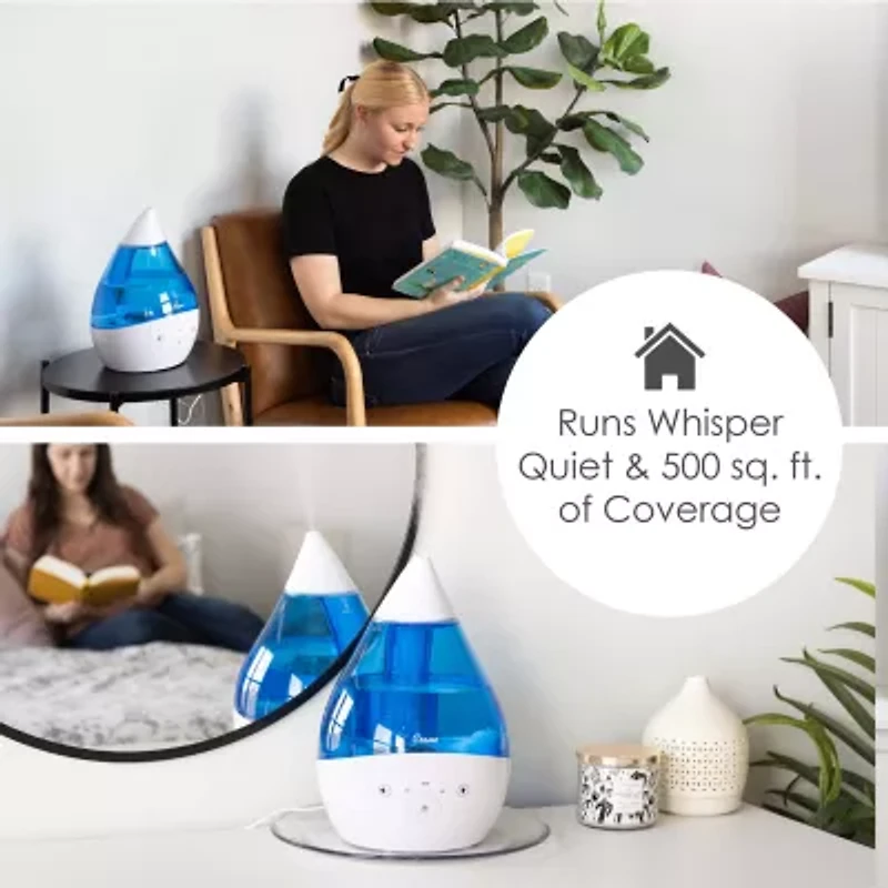 Crane 4-In-1 Top Fill 1 Gallon Cool Mist Humidifier with Sound Machine
