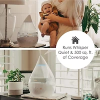 Crane 4-In-1 Top Fill 1 Gallon Cool Mist Humidifier with Sound Machine