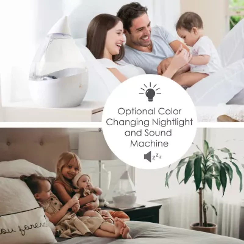 Crane 4-In-1 Top Fill 1 Gallon Cool Mist Humidifier with Sound Machine