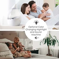 Crane 4-In-1 Top Fill 1 Gallon Cool Mist Humidifier with Sound Machine