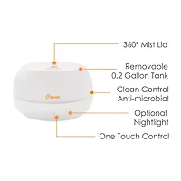 Crane 2-In-1 Personal 0.2 Gallon Ultrasonic Cool Mist Humidifier & Aroma Diffuser