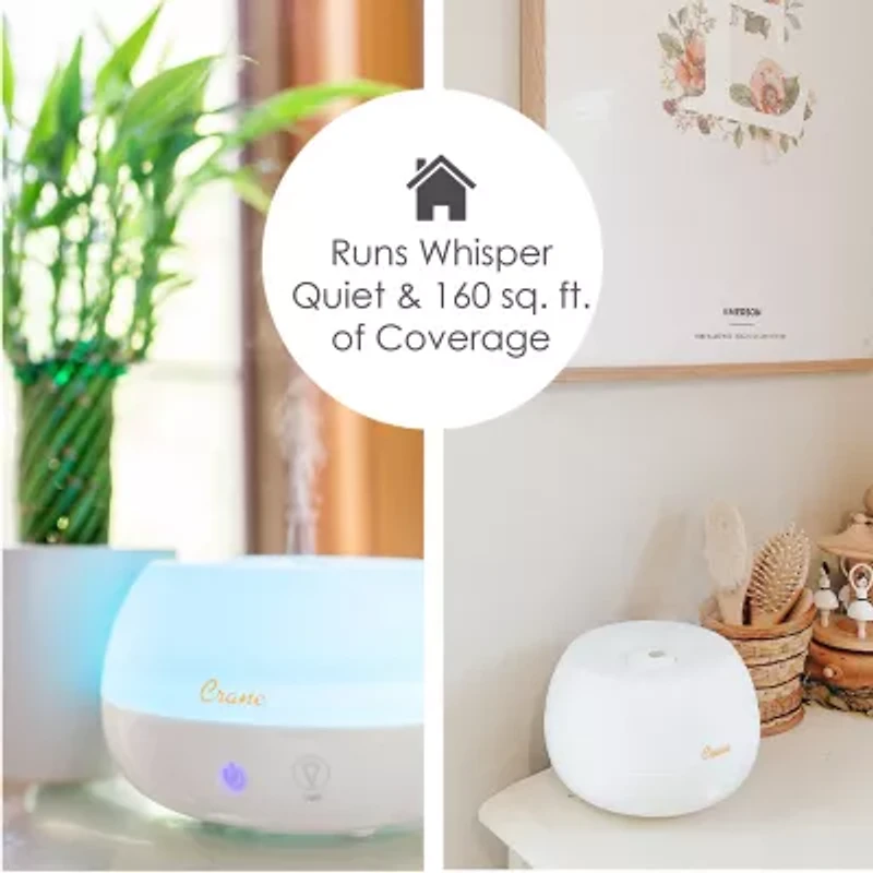 Crane 2-In-1 Personal 0.2 Gallon Ultrasonic Cool Mist Humidifier & Aroma Diffuser