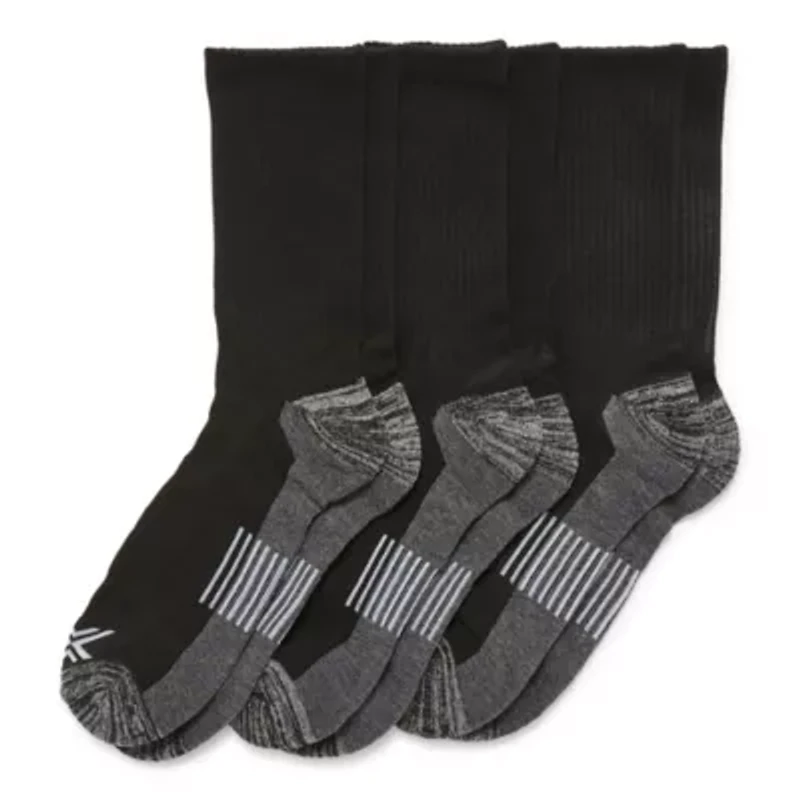 Xersion Running Mens 3 Pair Crew Socks