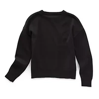 Thereabouts Little & Big Kid Girls Round Neck Long Sleeve Pullover Sweater