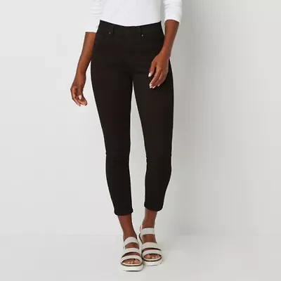 a.n.a. Womens High Rise Skinny Ankle Jean