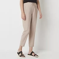 Stylus Womens Ankle Mid Rise Pull-On Pant