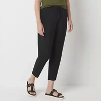 Stylus Womens Ankle Mid Rise Pull-On Pant
