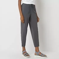 Stylus Womens Ankle Mid Rise Pull-On Pant