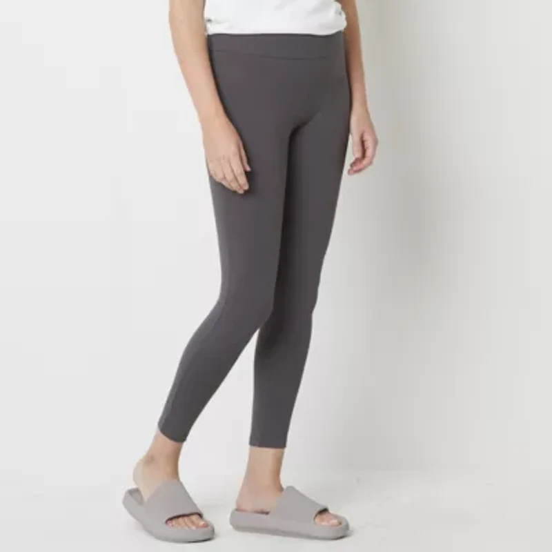 Stylus Womens Mid Rise Knit 26" 7/8 Ankle Legging