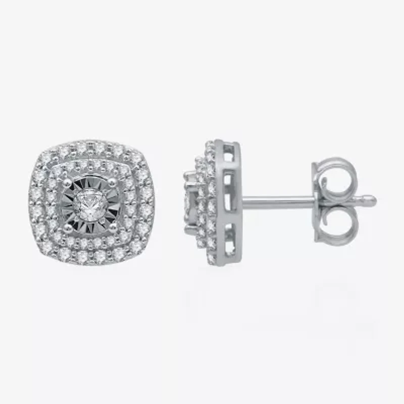 (H-I / I1) Womens 1 CT. T.W. Lab Grown White Diamond 10K White Gold 2-pc. Jewelry Set