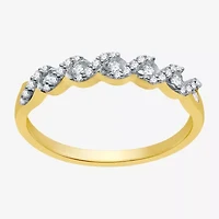 I Said Yes (H-I / I1) Womens 1/4 CT. T.W. Lab Grown White Diamond Sterling Silver Anniversary Wedding Band