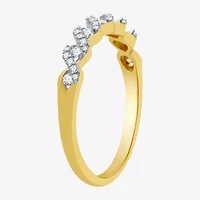 I Said Yes (H-I / I1) Womens 1/4 CT. T.W. Lab Grown White Diamond Sterling Silver Anniversary Wedding Band