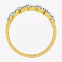 I Said Yes (H-I / I1) Womens 1/4 CT. T.W. Lab Grown White Diamond Sterling Silver Anniversary Wedding Band