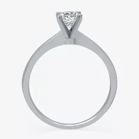 (H-I / I1) Womens 1/2 CT. Lab Grown White Diamond 10K Gold Round Solitaire Engagement Ring