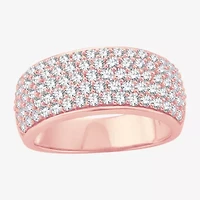 H-I / I1) Womens / CT. T.W. Lab Grown White Diamond 10K Rose Gold Anniversary Band