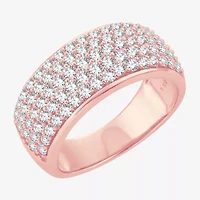H-I / I1) Womens / CT. T.W. Lab Grown White Diamond 10K Rose Gold Anniversary Band