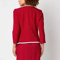 Black Label by Evan-Picone Womens Classic Fit Suit Jacket