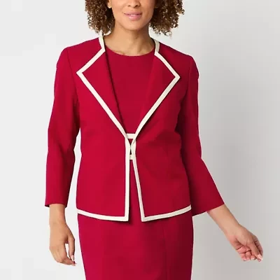 Black Label by Evan-Picone Womens Classic Fit Suit Jacket