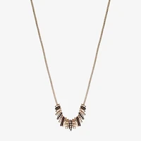 Liz Claiborne Womens Black 17 Inch Collar Necklace