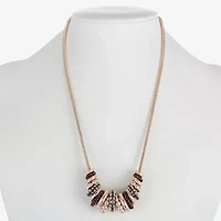 Liz Claiborne Womens Black 17 Inch Collar Necklace