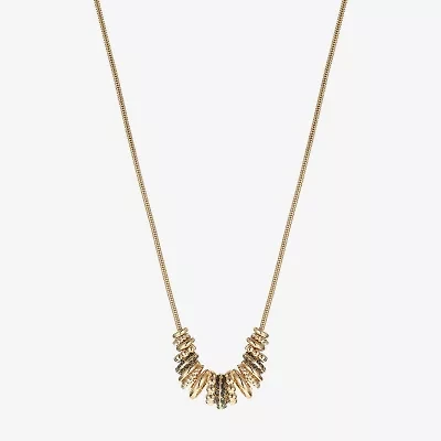 Liz Claiborne Womens Black 17 Inch Collar Necklace