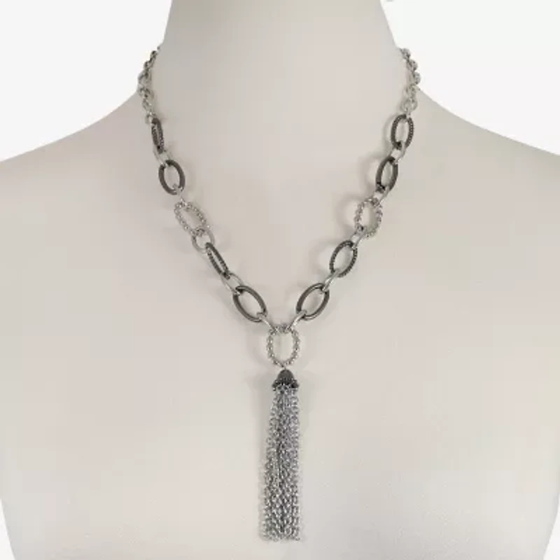 Liz Claiborne Tassel Womens 20 Inch Y Necklace