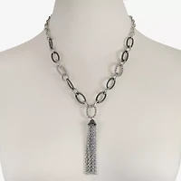 Liz Claiborne Tassel Womens 20 Inch Y Necklace