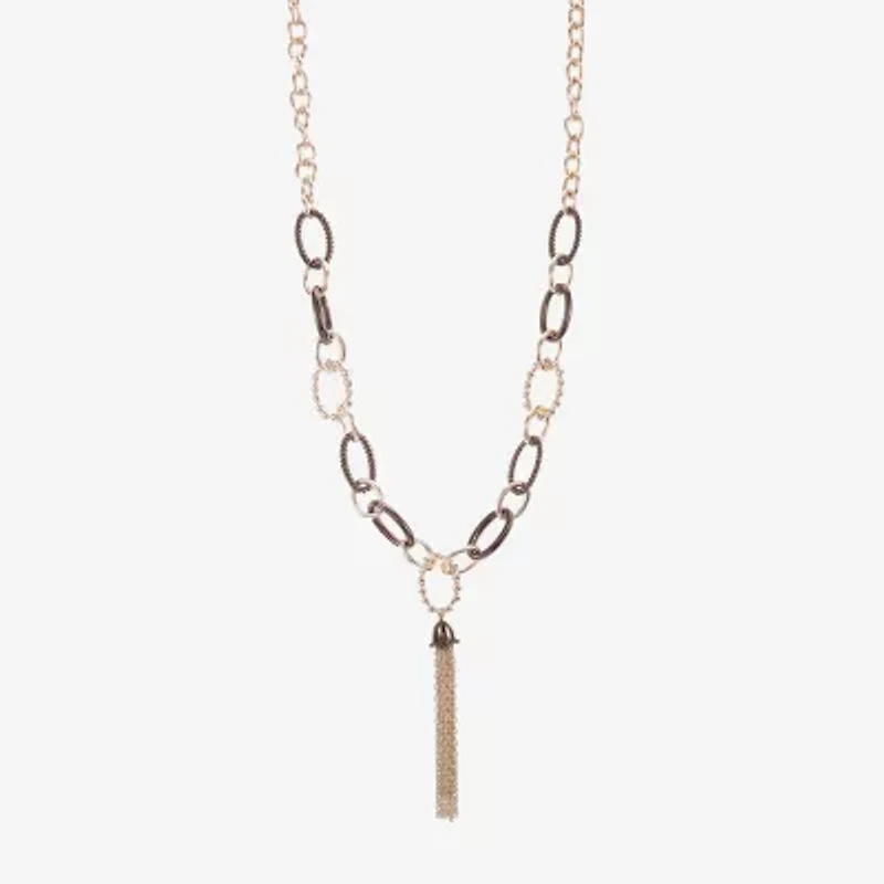 Liz Claiborne Tassel Womens 20 Inch Y Necklace